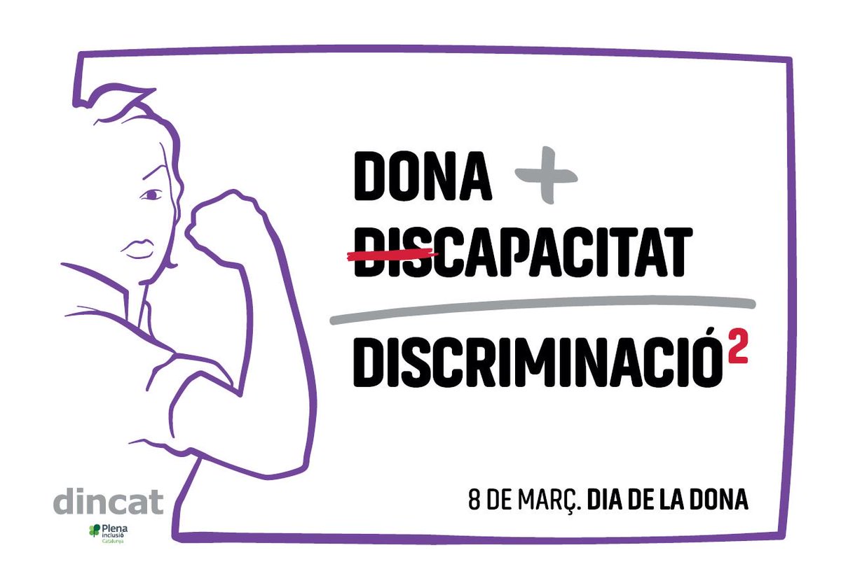 Ampans's tweet photo. Ens sumem a la campanya #8MDonaDiscapacitat de @grupdincat perquè DONA + DISCAPACITAT = DISCRIMINACIÓ2 #8MDonaDiscapacitat https://t.co/QjOKm8x8A5