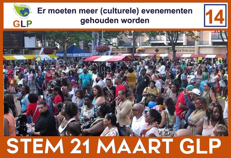 Ons standpunt over meer  #evenementen en #festivals Zo zet je #Almere op de kaart en is zowel goed voor ondernemers als de burger! Ook willen we multiculturele festivals houden, zo leren we elkaars cultuur kennen.  #diversiteit #GR2018 #GR18