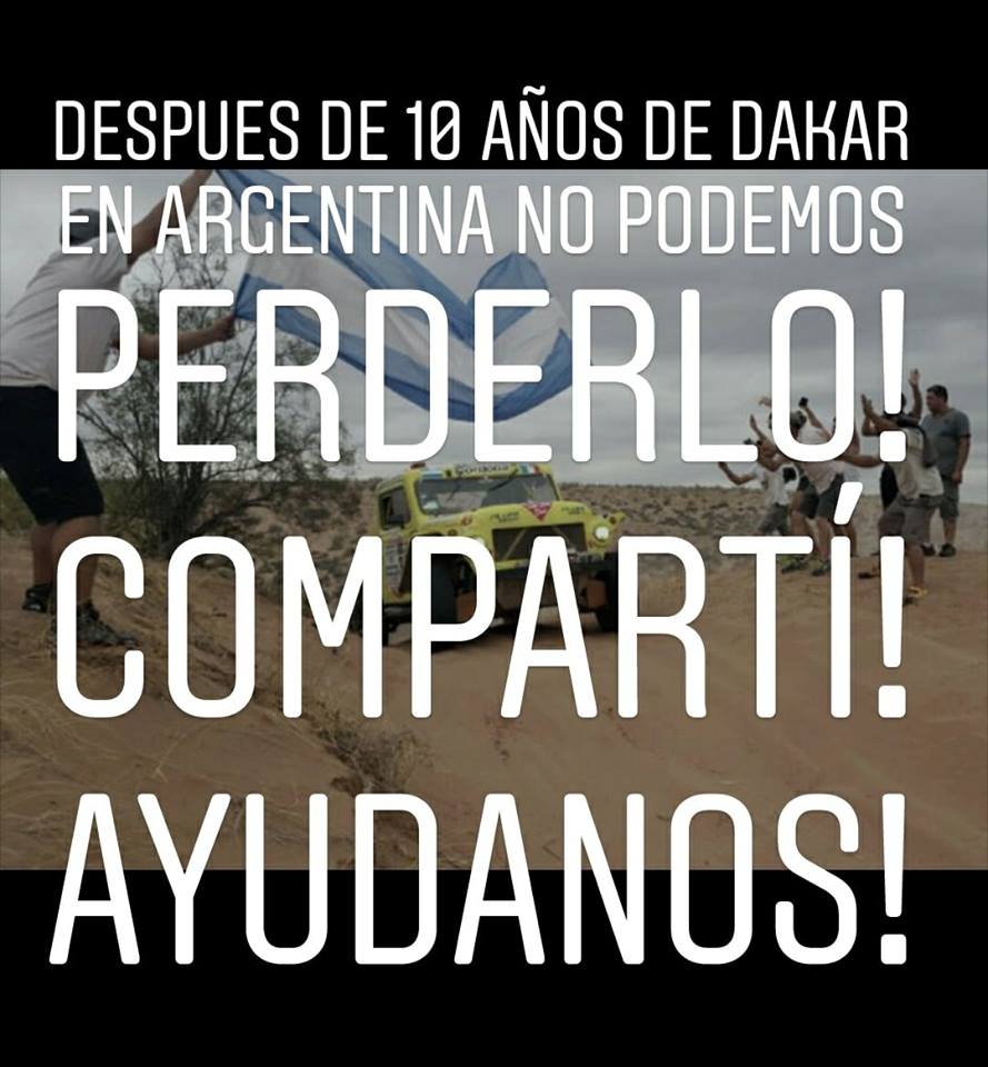 Somos el único país de Sudamérica que siempre lo albergó. Desde los pilotos y participantes estamos en campaña porque sabemos lo que representa para la gente y las economías regionales el <a href="/dakar/">DAKAR RALLY</a> @MinTurismoAR #NoperdamoselDakar