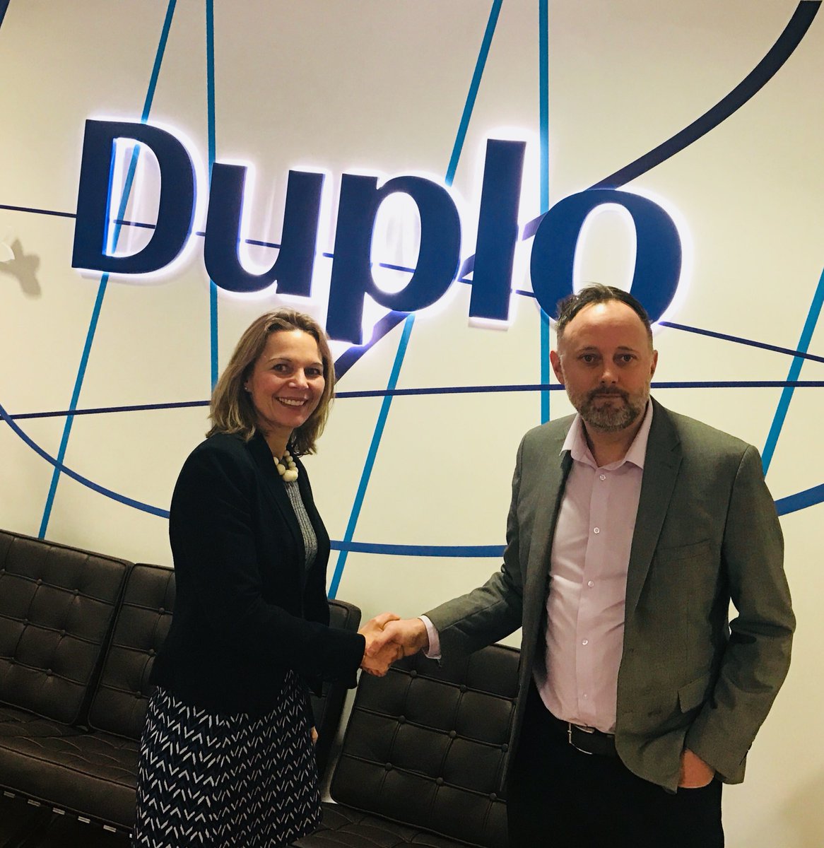 Great to meet up again with Marine this morning and I really am Absolutely buzzing to announce that <a href="/DuploUK/">Duplo UK</a> have just signed up for 117m2 <a href="/theprintshow/">The Print Show</a> 2018 <a href="/thenec/">The NEC</a>