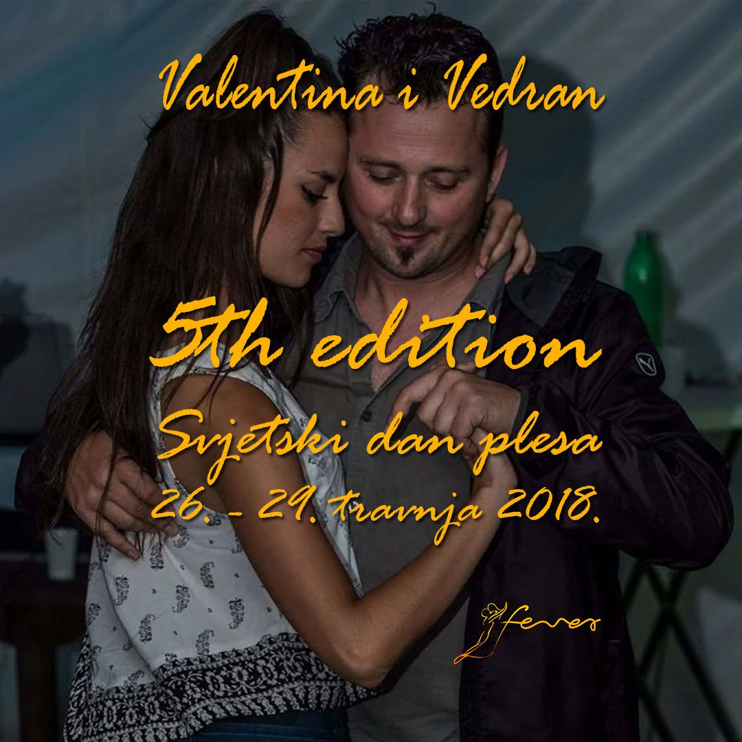 PS_Fever's tweet photo. From our beloved Sarajevo comes always a cheerful team! Prepare yourself for the best duo! Valentina and Vedran are preparing us some great tips to improve dance technique and to enjoy the sensuality of every dance!
See ya in Zagreb! (26.-29.4.2018.) WORLD DANCE DAY https://t.co/93v8kafP0U