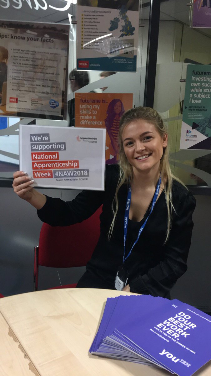hwillsheribm's tweet photo. Excited to be at Macmillan College today, spreading the word about apprenticeships into the North!!! #NAW2018 #apprenticeships #ApprenticeshipWeek https://t.co/s8fvrhCYZF