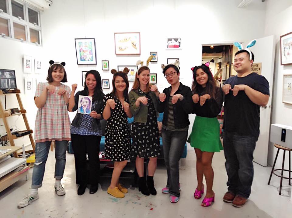 joannewongart's tweet photo. Some snaps from our exhibition opening party! #urbantails #hongkongillustrators #hkillo https://t.co/6QPh81ojfn