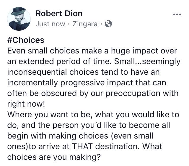 Choose to be great!
