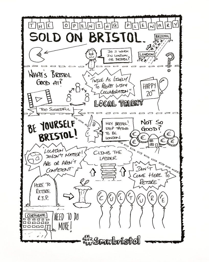 Wondering how you’re going to retain all of the info you’ve learned from #SMWBristol? @leodo_ss has saved the day with his incredible #sketchnotes - dunno about you, but we’re saving these for later!