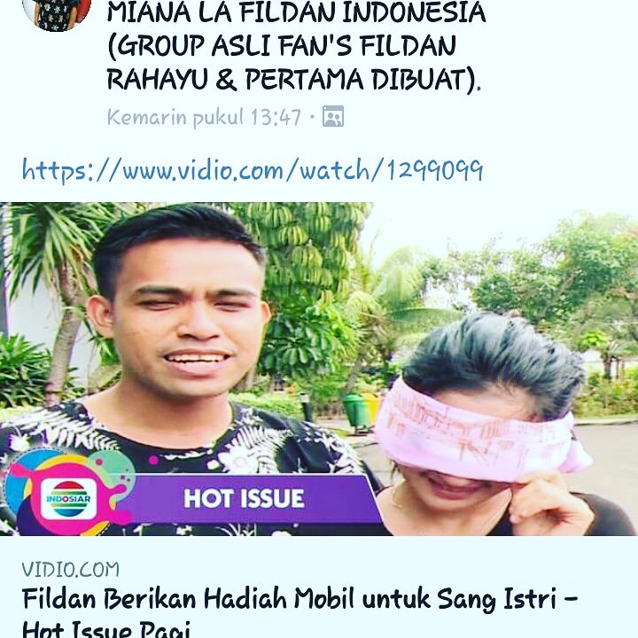 LurdesDeAlmeid1's tweet photo. Turut bahagia liat kebahagiaan keluarga kecil ini. Siapa ga senang dpt hadiah dr sang belahan jiwa. ππππβ€β€β€β€ #FildanDa41 https://t.co/7Tr5vr4FtT