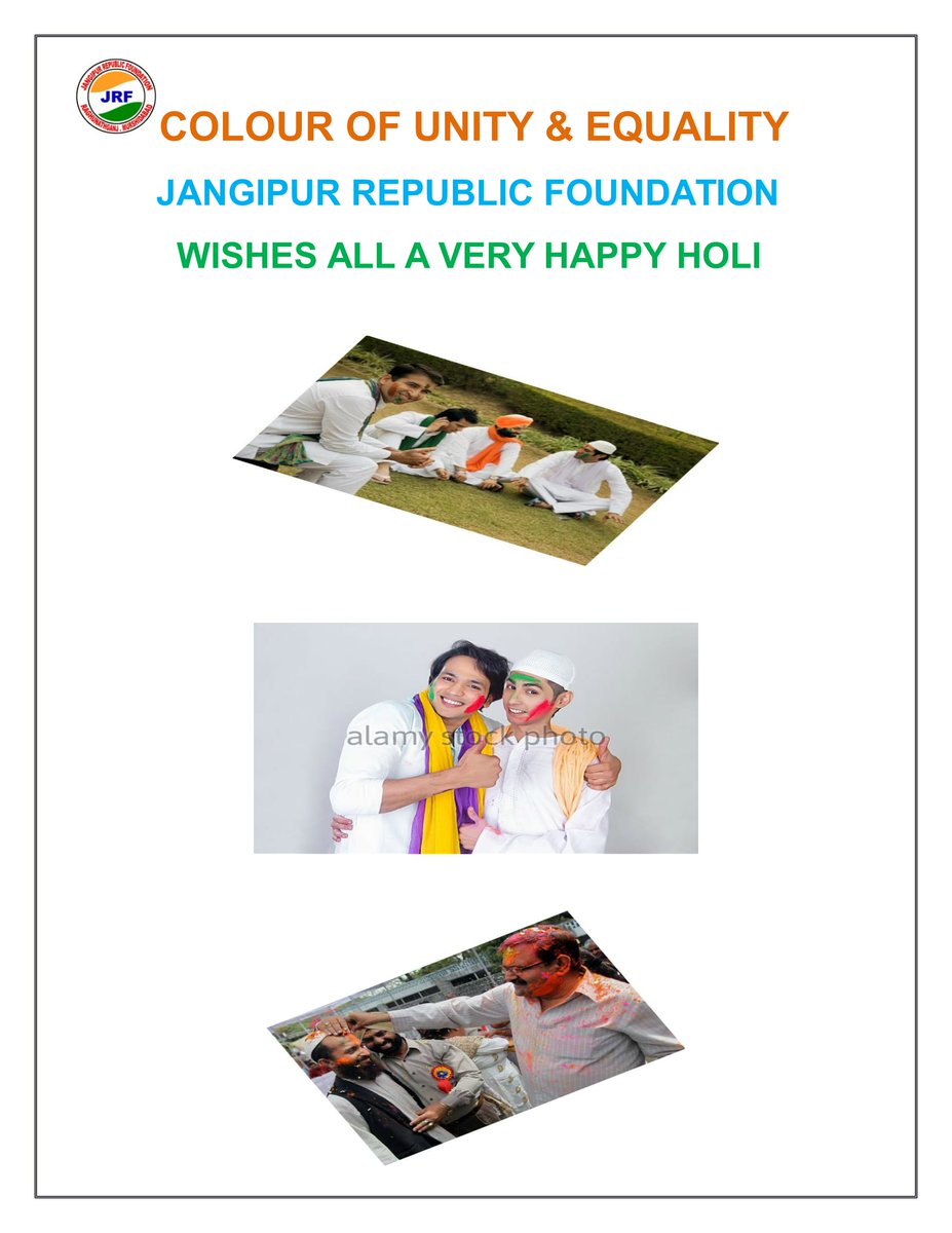 jrfsolution's tweet image. HOLI the colour of unity &amp;amp; equality.