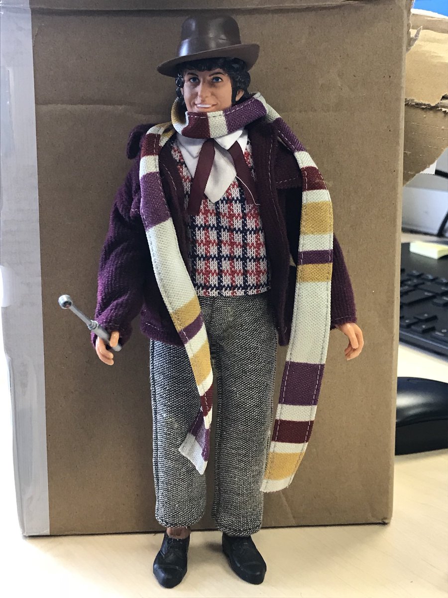 Just landed at #vworp hq - Memories of Christmas 1978 as this amazing conditioned #denysfisher #tombaker arrives to join the archive. I’ll never get rid of my beat up, half destroyed version buried in storage mind you. #doctorwho #toysthattimeforgot