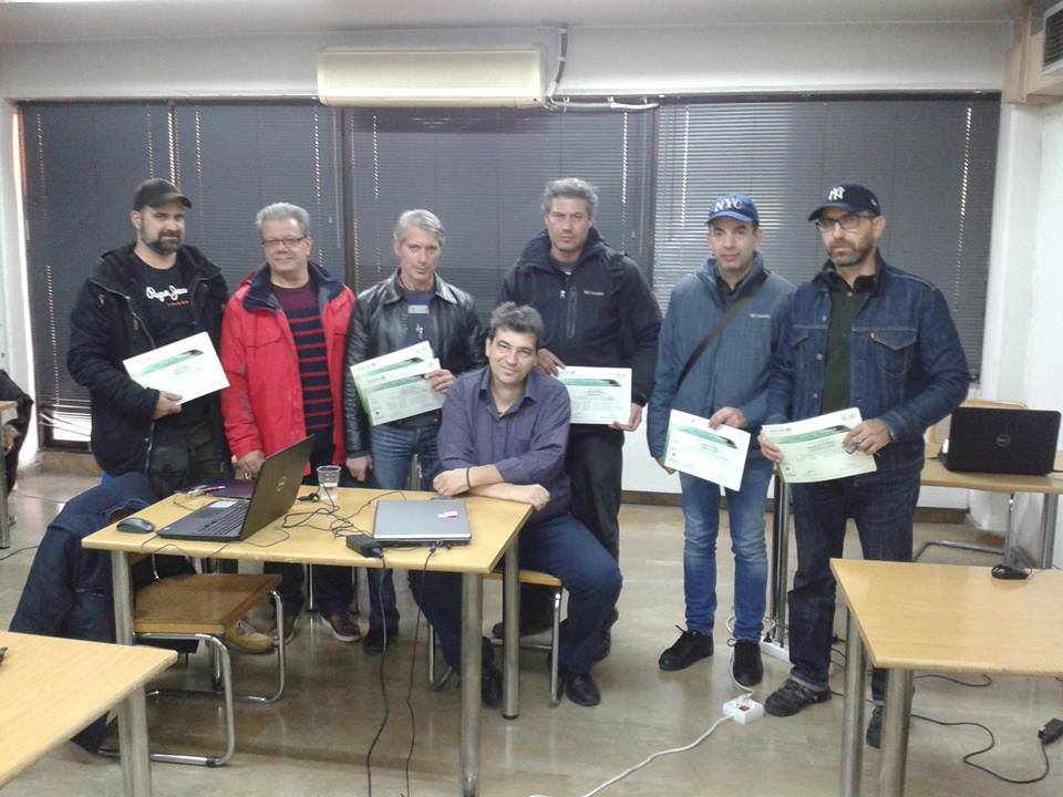 kekelta's tweet photo. Απονομή πτυχίων στους 6 από τους 15 επιτυχόντες των εξετάσεων Πληροφορικής (UNICERT) του Οκτωβρίου 2017 — με Δημήτρης Τσιόπουλος https://t.co/GxhS7xaTqE