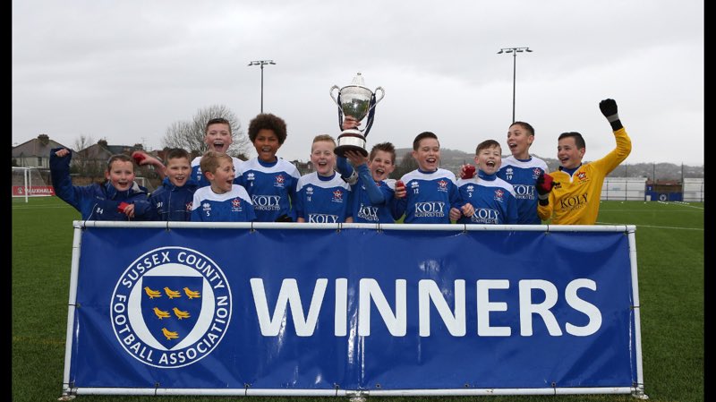 Rhyleovenden98's tweet photo. Well done to the @AllStarsSussex u12s for winning the @SussexCountyFA final yesterday🙌👏 https://t.co/DNxh14H6Ke