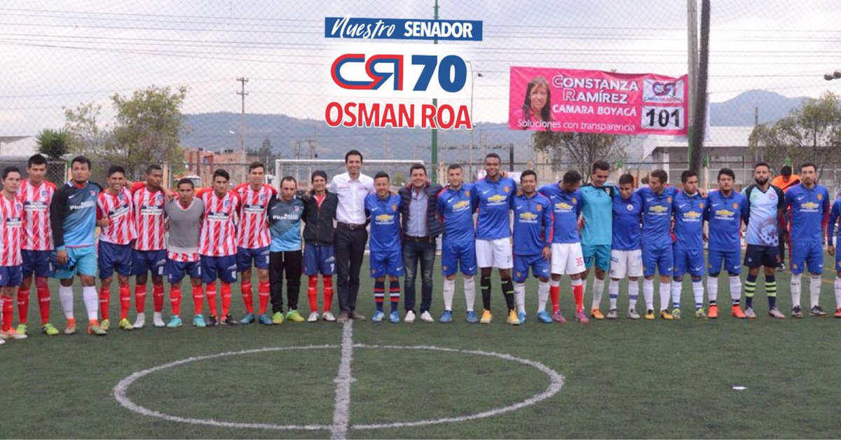 OsmanRoaJr's tweet photo. Estuvimos en la primera “Copa Osman Roa de Fútbol 7” en #Duitama . No permitiremos que el deporte de #Boyacá siga a la deriva, por eso propondremos en el Congreso de la República poner en marcha un proyecto encaminado a “poder vivir del deporte”. . #SietePropuestasCeroCorrupción https://t.co/AHPPCJK8C3