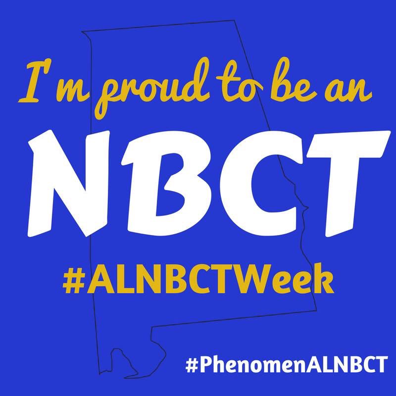 Proud to be a NBCT and to be working on renewal! #ALNBCTWeek #phenomenALNBCT