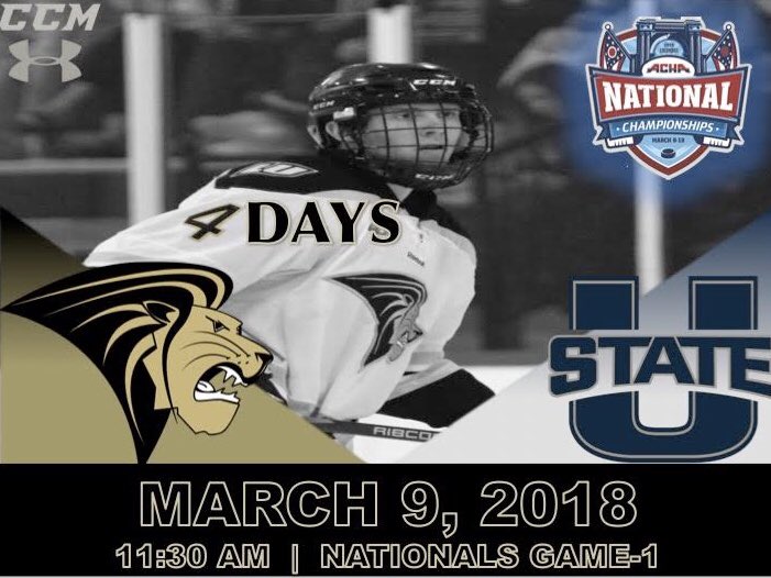 Lindenwood_ACHA's tweet image. 4 DAYS UNTIL THE FUN BEGINS!! #LionsSupportLions #ACHANationals2018 #RoadToColumbus