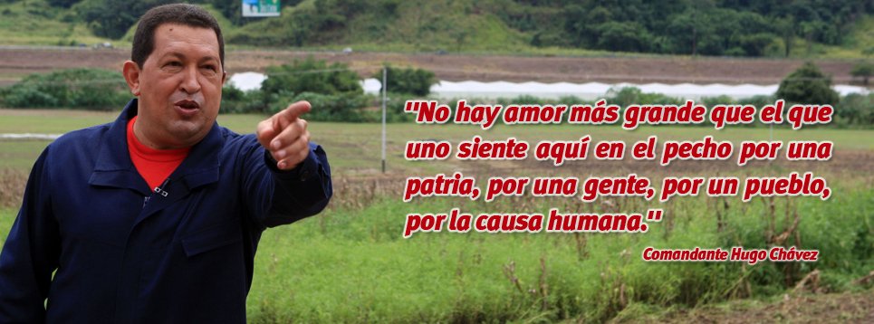 El #amor a la #Patria es lo más grande #ChavezVive #A5AnosDeTuSiembraComandante #Cuba #Venezuela #TodosSomosChavez