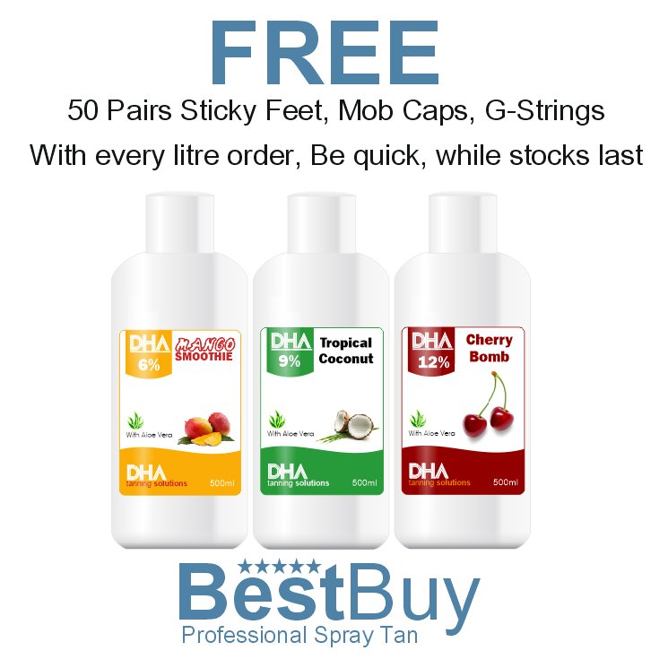 Stock up on #SprayTan Freshest stock just arrived for an amazing colour with even fade off. Easy to spray formula works in any machine. Insist on the best - DHA. The professional spray tan artists choice. Shop now > ebay.to/2aPsV45