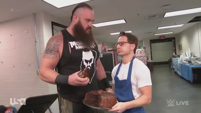 Anya_Sparrow's tweet photo. So.. do I get birthday cake from @BraunStrowman today or...? https://t.co/VLKfem0CYt