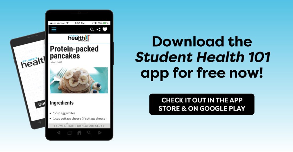SH101atRowan's tweet photo. Download our mobile app for more Student Health 101 on the go! https://t.co/o0ktsE4kaS https://t.co/3rlj7UjSi6