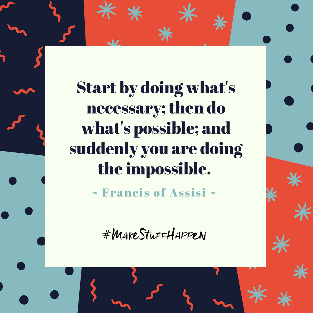 Believe me. With patience and immense perseverance, you can achieve the impossible.

#MakeStuffHappen #MondayMotivation #Success