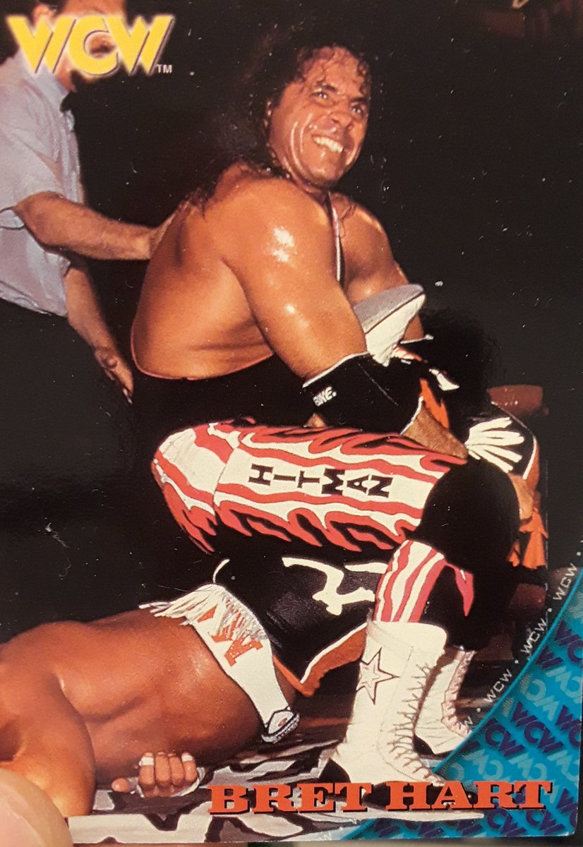 WrestlingCard's tweet photo. One of The Hitman's first WCW cards from back in 1998 https://t.co/jt52OEa2x8