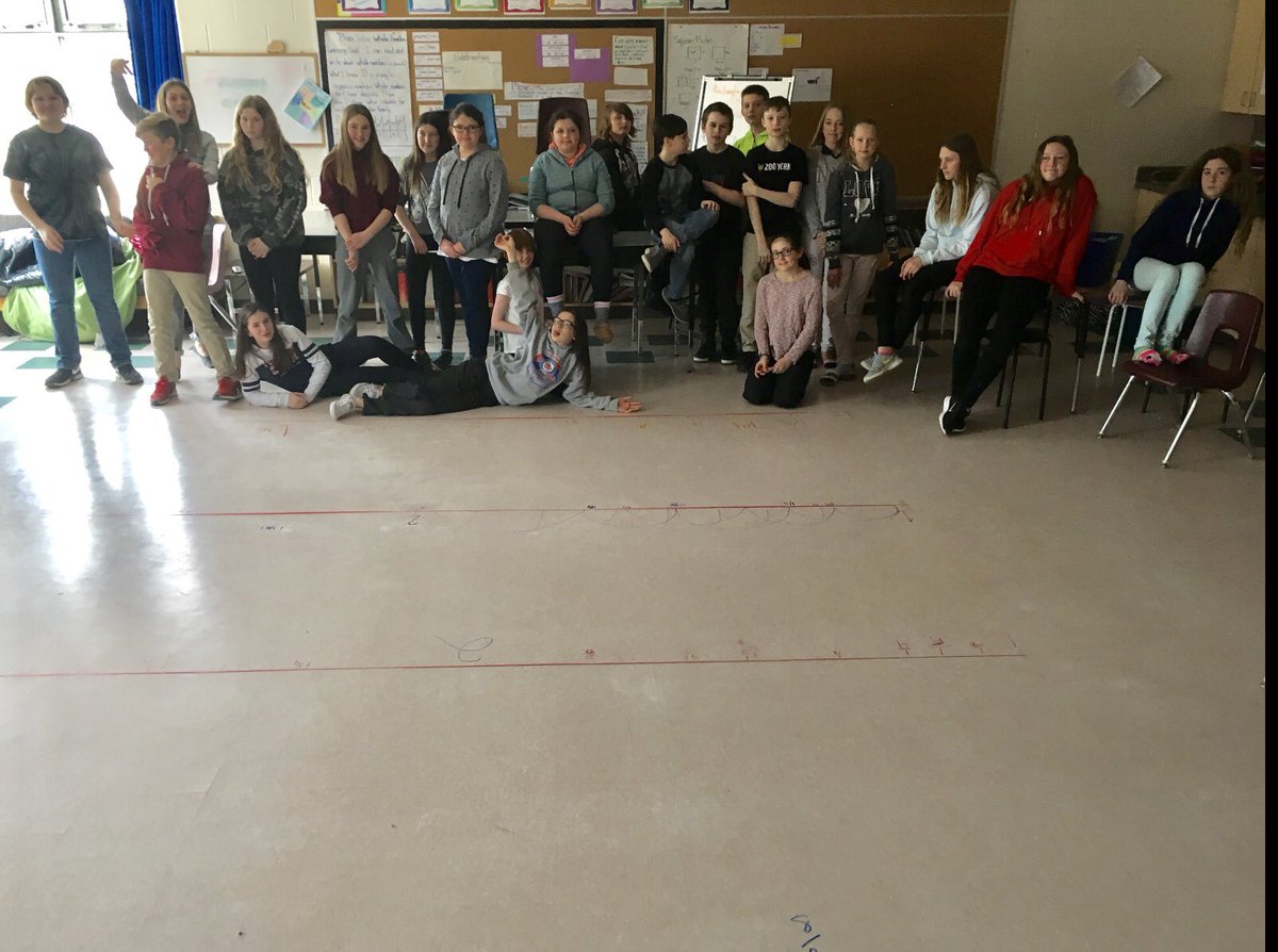 CoralMc's tweet image. Fractions and decimals placement on giant number lines. Some amazing conversations were happening! @WoodvilleES #wolvesmath