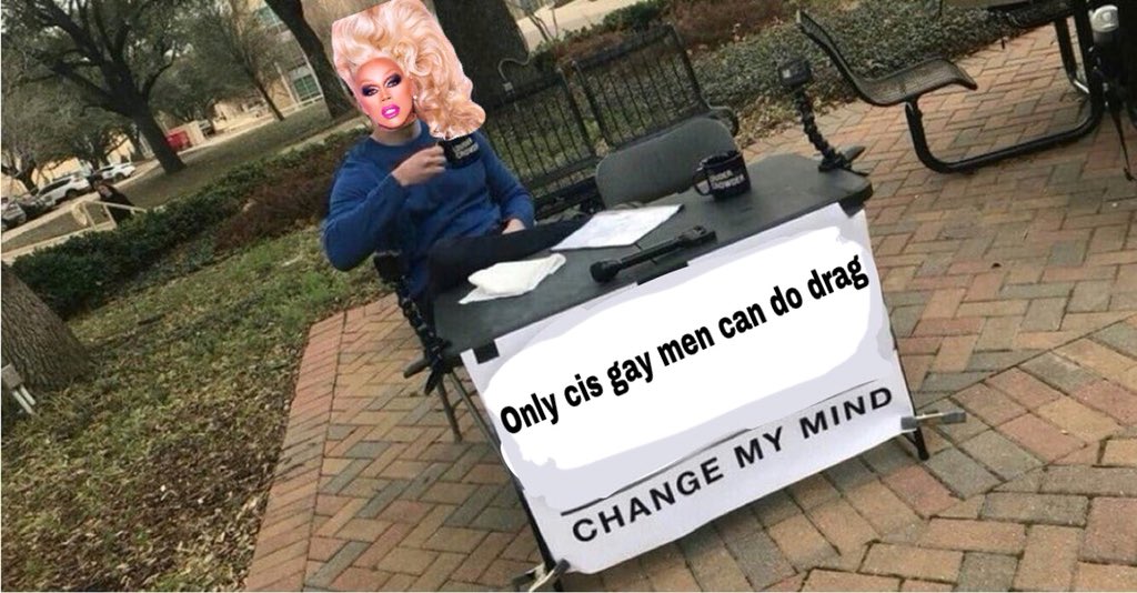 BillyRubinCyrus's tweet photo. @RuPaul This isn’t a cute look for you https://t.co/HbJ3xZFcei