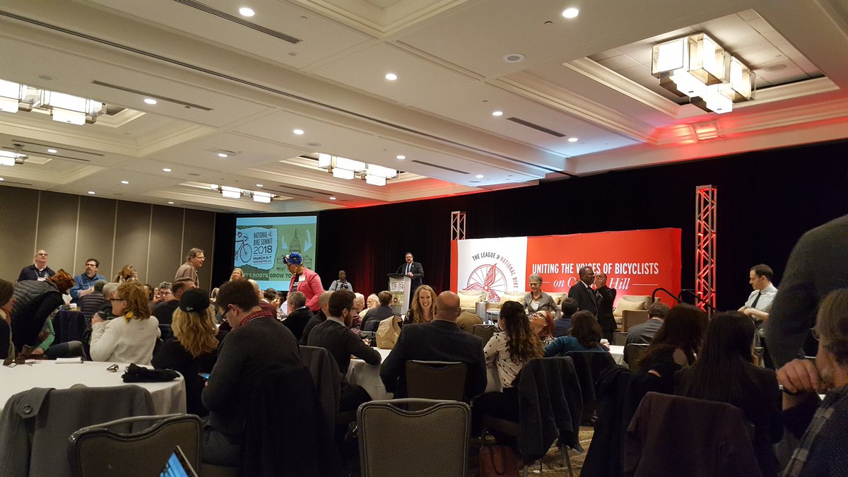 BikeWalkMT's tweet photo. The National Bike Summit is kicking off and we're excited to be here! #NBS18 https://t.co/gbDpAxQw63