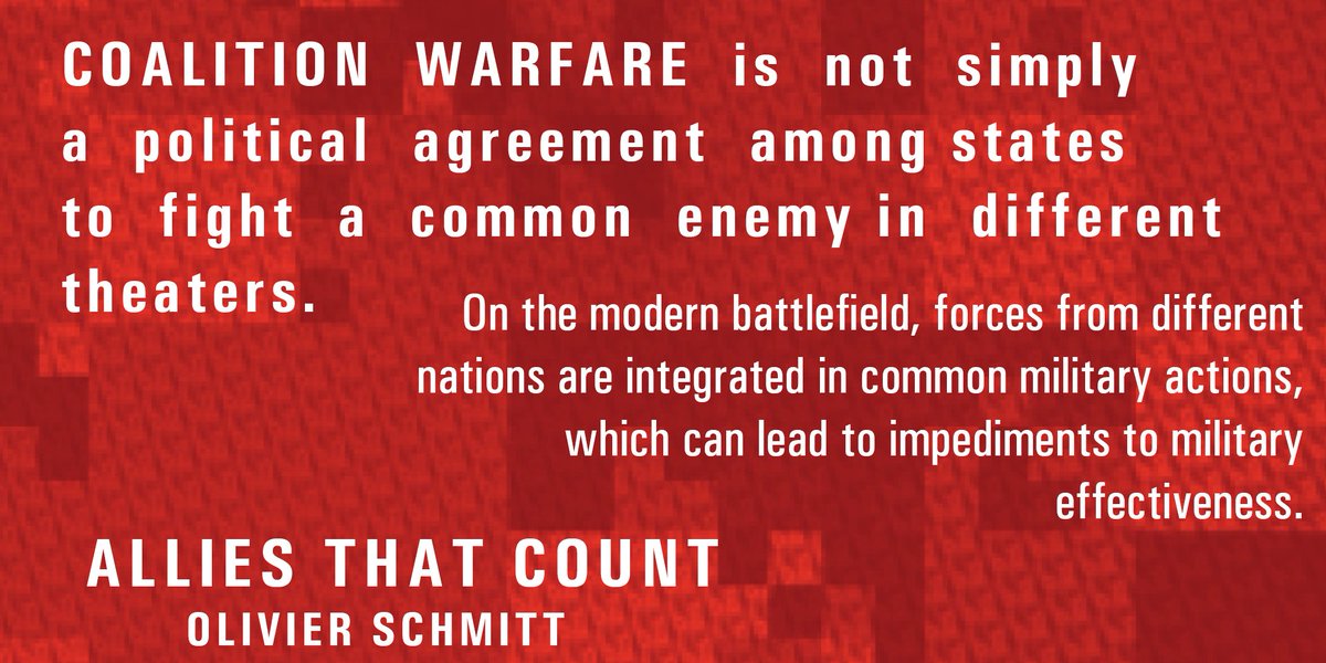 Georgetown_UP's tweet photo. Our #FirstLineMonday is @Olivier1Schmitt's ALLIES THAT COUNT: JUNIOR PARTNERS IN COALITION WARFARE. Buy the book here: https://t.co/HpLlLHChb6 https://t.co/C69jL1KgcP