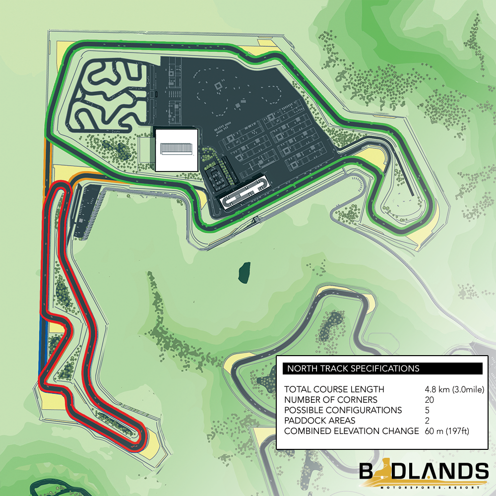 Badlandsresort's tweet photo. The centrepiece of the development and first priority for construction - our North Track design totals 4.8 km in length with five configurations and the ability to host two groups simultaneously. #trackdesign #badlands #drivealberta #tourism #economicdevelopment #yyc #drumheller https://t.co/yR0kJ3lq4q