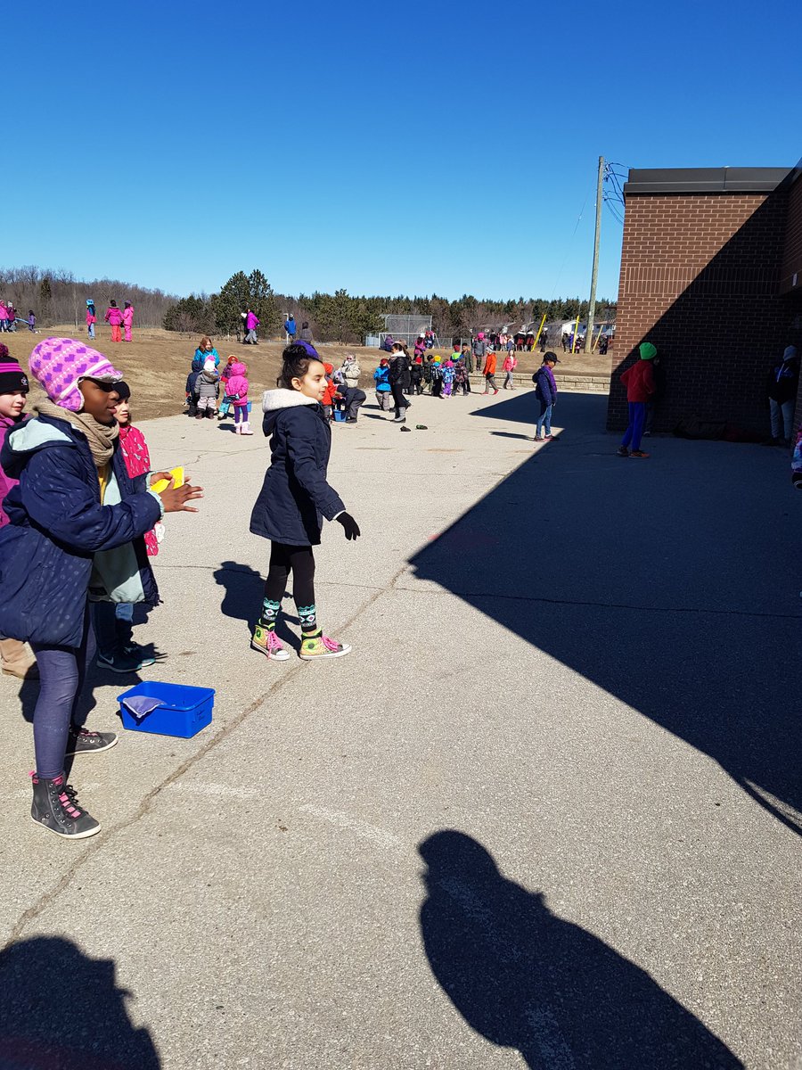 Just trying or competing bean bag station was fun at Winter Carnaval.