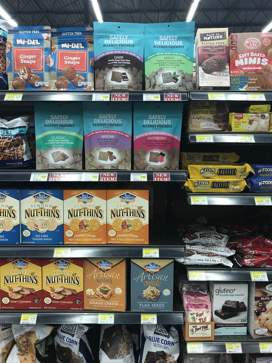 SafelyDelicious's tweet image. Safely Delicious products are now being sold in Roeland Park, KS at Balls Price Chopper on Roe Blvd in the Gluten-free aisle.  #allergyfriendlysnacks #glutenfree #dairyfree #peanutfree #treenutfree #soyfree #eggfree #celiacdiet #allergyfriendly #pricechopperroelandpark