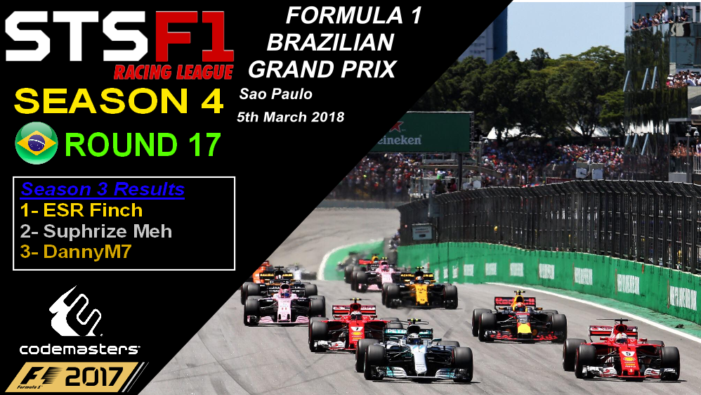 STSF1_Racing's tweet photo. Follow Round 17 as the Drivers race at Sao Paulo tonight.

Catch it LIVE at 20:05 (UK Time): https://t.co/qBkB2ez0Nc https://t.co/510HKNsvCw