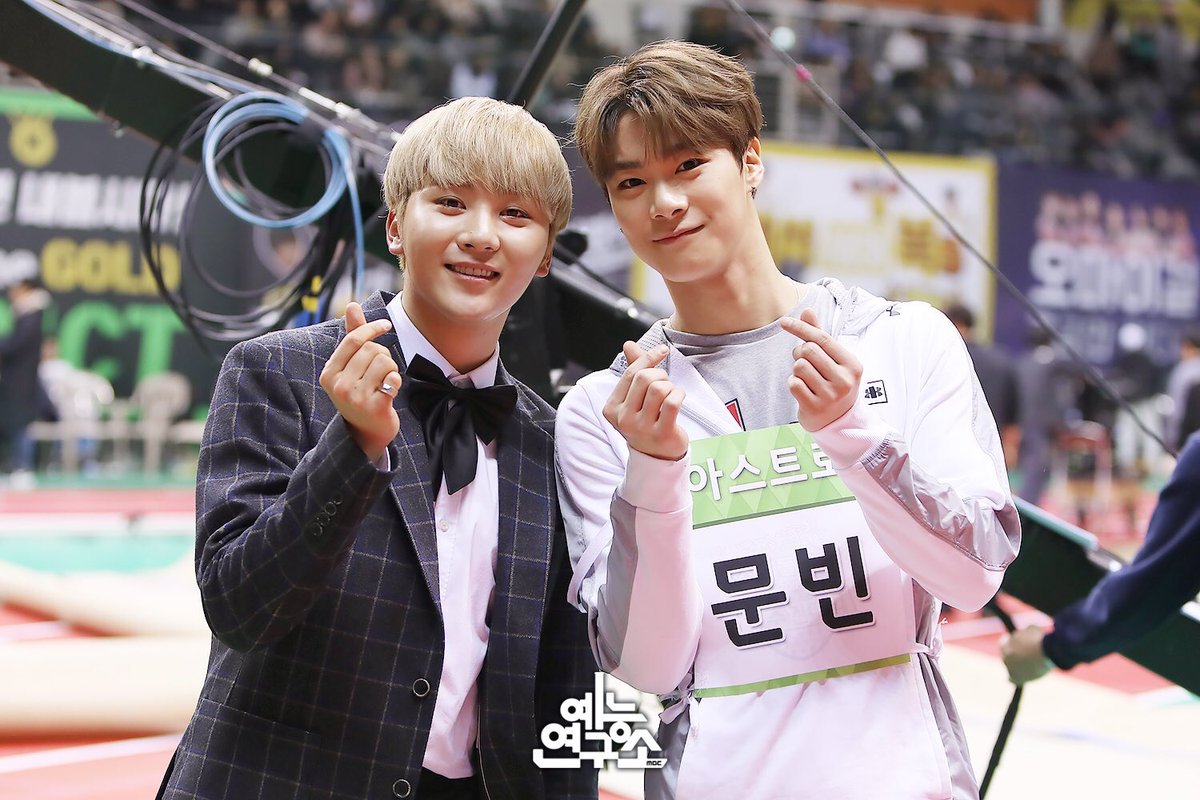 180115 seungkwan and moonbin being best friends at the 2018 isac꒰  #승관  #문빈 ꒱ https://twitter.com/mbc_entertain/status/965949874398048256?s=21