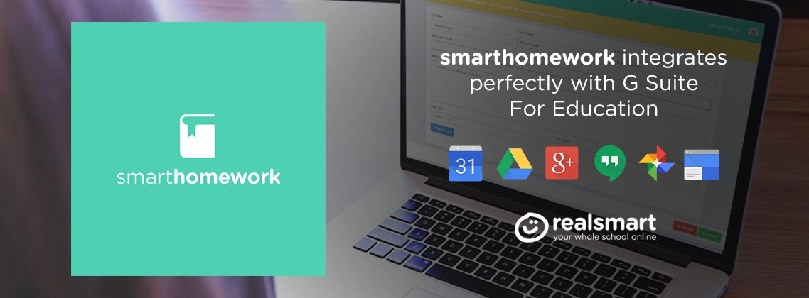 realsmart's tweet image. See how smarthomework is fully integrated with G Suite For Education here buff.ly/2FVYVUI #smarthomework #realsmart #homework #google #GSuite #Education