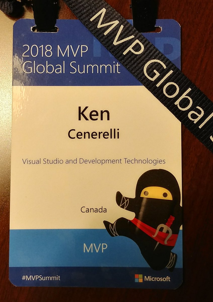 KenCenerelli's tweet photo. #WikiNinjas sticker applied to #MVPSummit badge. Thanks Peter Laker. #TNWiki https://t.co/KJBQ6kbuIg
