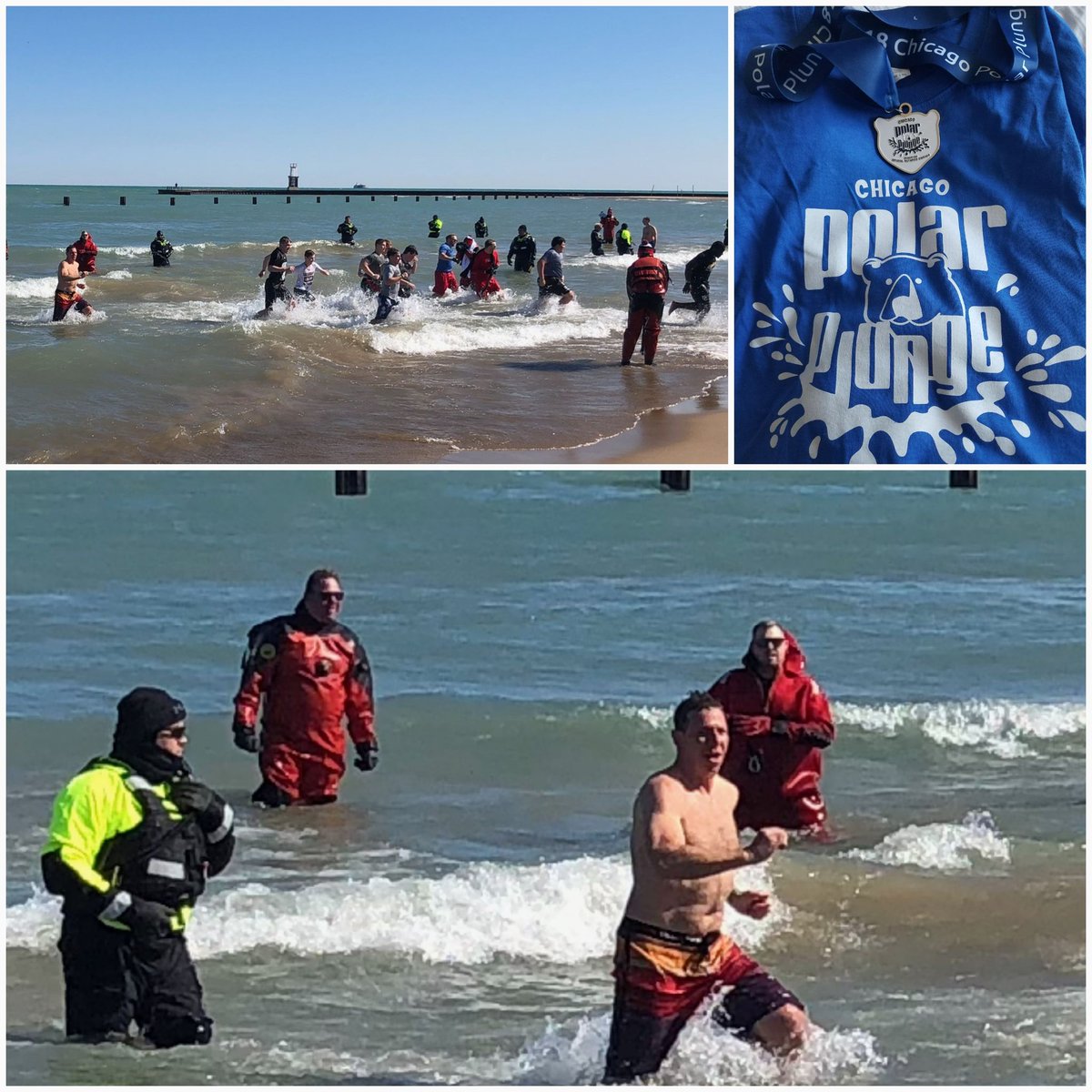 Exhilirating! Ok, maybe just really, really cold!!!  Thanks for all the support for this great cause. Along with 5,000 other participants over $1.5 million was raised for Special Olympics Chicago. Well done Chicago! #polarplungechicago #specialolympicschicago