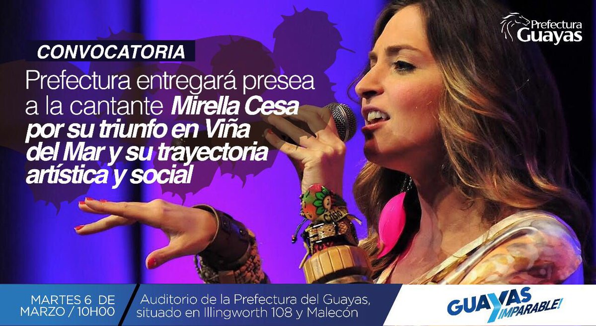 jimmyjairala's tweet photo. Mañana le seguimos la corriente a @Mirellamusic . @PrefecturGuayas https://t.co/aHPOlpq0OY