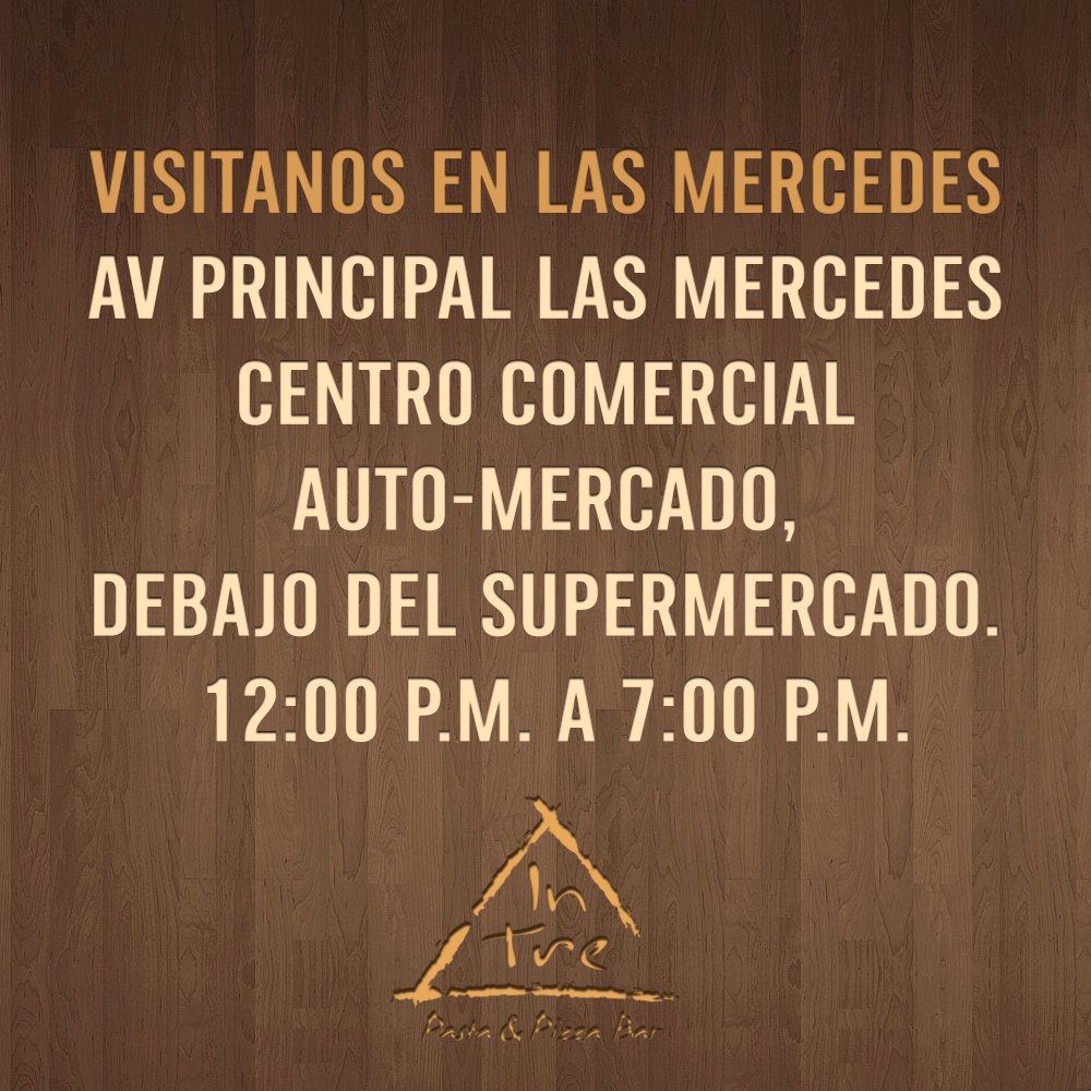 In_Tre's tweet photo. ¡¡YA ESTAMOS EN LAS MERCEDES!! Te esperamos en nuestro delicioso rinconcito siciliano con el mejor sabor de la comida italiana https://t.co/juF2HjoOhU