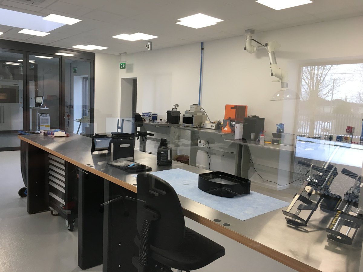 Connect_Ireland's tweet photo. Touring the impressive facilities at @IMR_ie additive manufacturing, cobotics, virtual and augmented reality #engenuity #LocalEnterprise https://t.co/xkvps99bEj