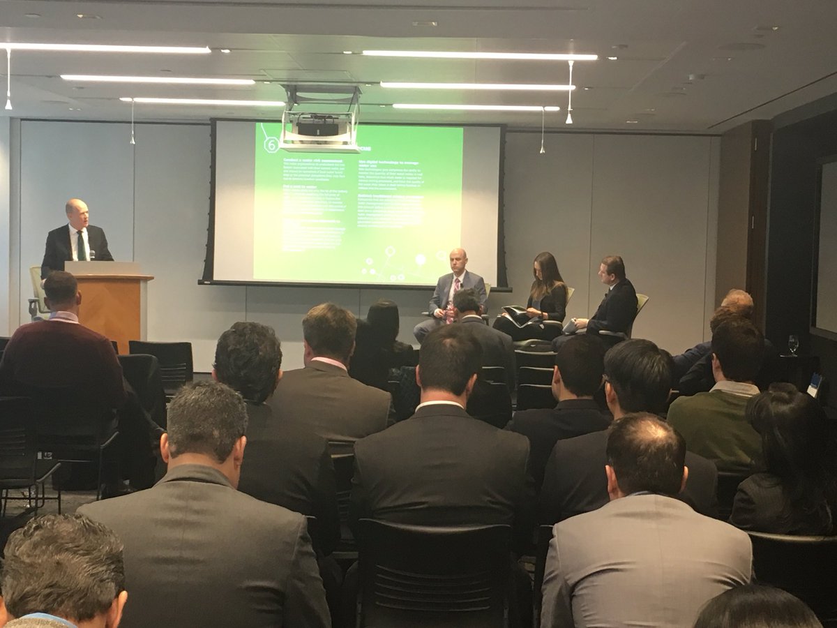andrewfswart's tweet photo. @Deloitte_Mining is pleased to host a panel discussion on water strategy and monitoring featuring Simon Thompson and Felicia Douglas from  @BarrickGold and Aaron Steeghs from @YamanaGoldInc during @the_PDAC 2018 https://t.co/R5tEZLkwPs