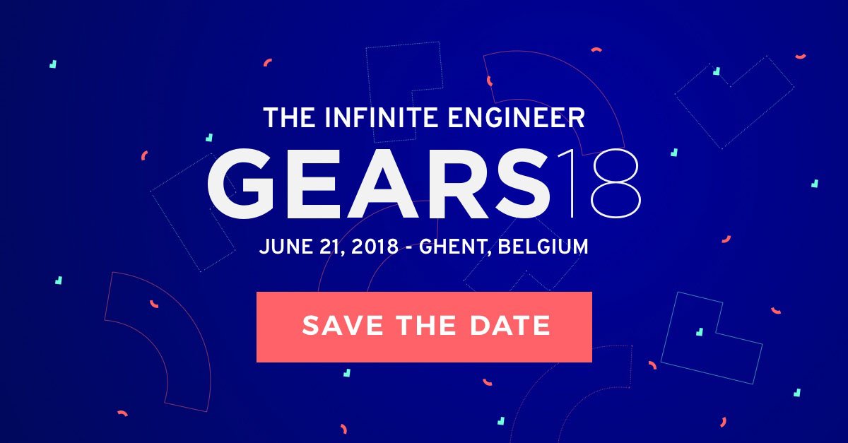 ❗️Engineers❗️Save the date for #Gears18! The tech conference by and for developers, powered by <a href="/itpocket/">In The Pocket</a> &amp; <a href="/showpad/">Showpad</a> 👉 June 21 in <a href="/nest_gent/">NEST Gent</a>