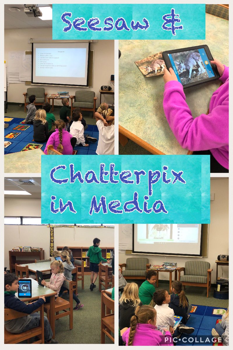 MalloryMussard's tweet image. Check out @sugarmillmedia1 using @Seesaw and @ChatterPixIt to have students share what they learned about kangaroos! @sugarmillpride #VCSSeesaw