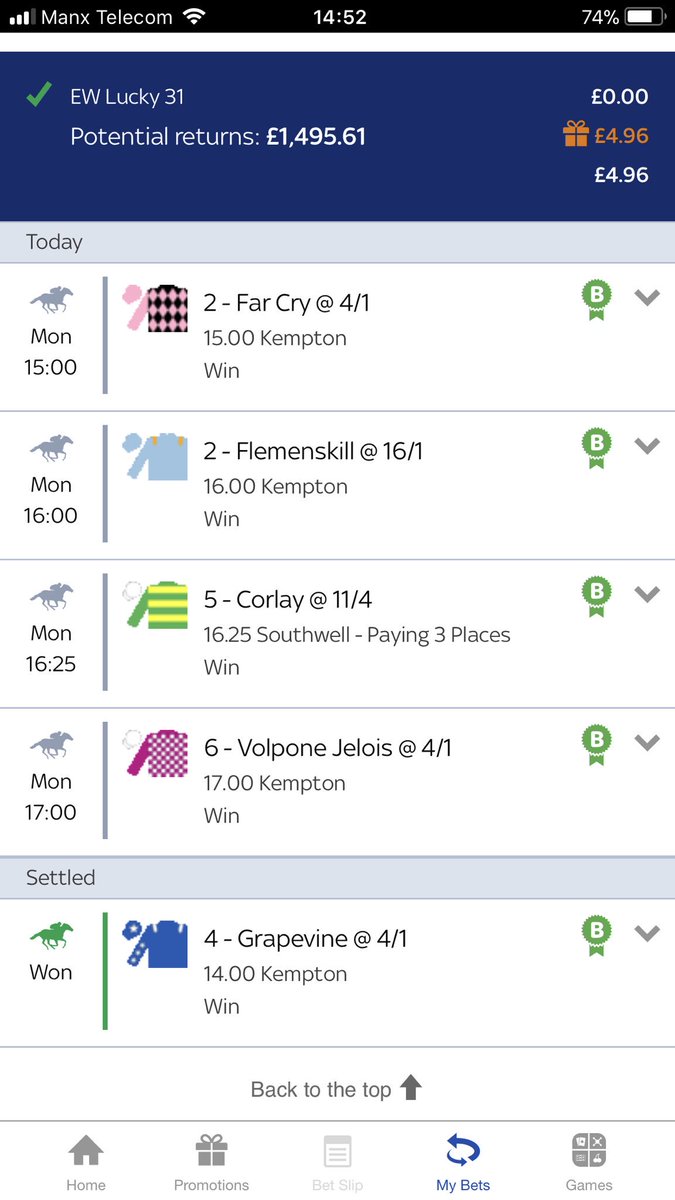DJudge_SynthRec's tweet photo. @TWEnclosure My attempt to take sim money from a free bet #BookieBashing https://t.co/A5blnrm2vZ