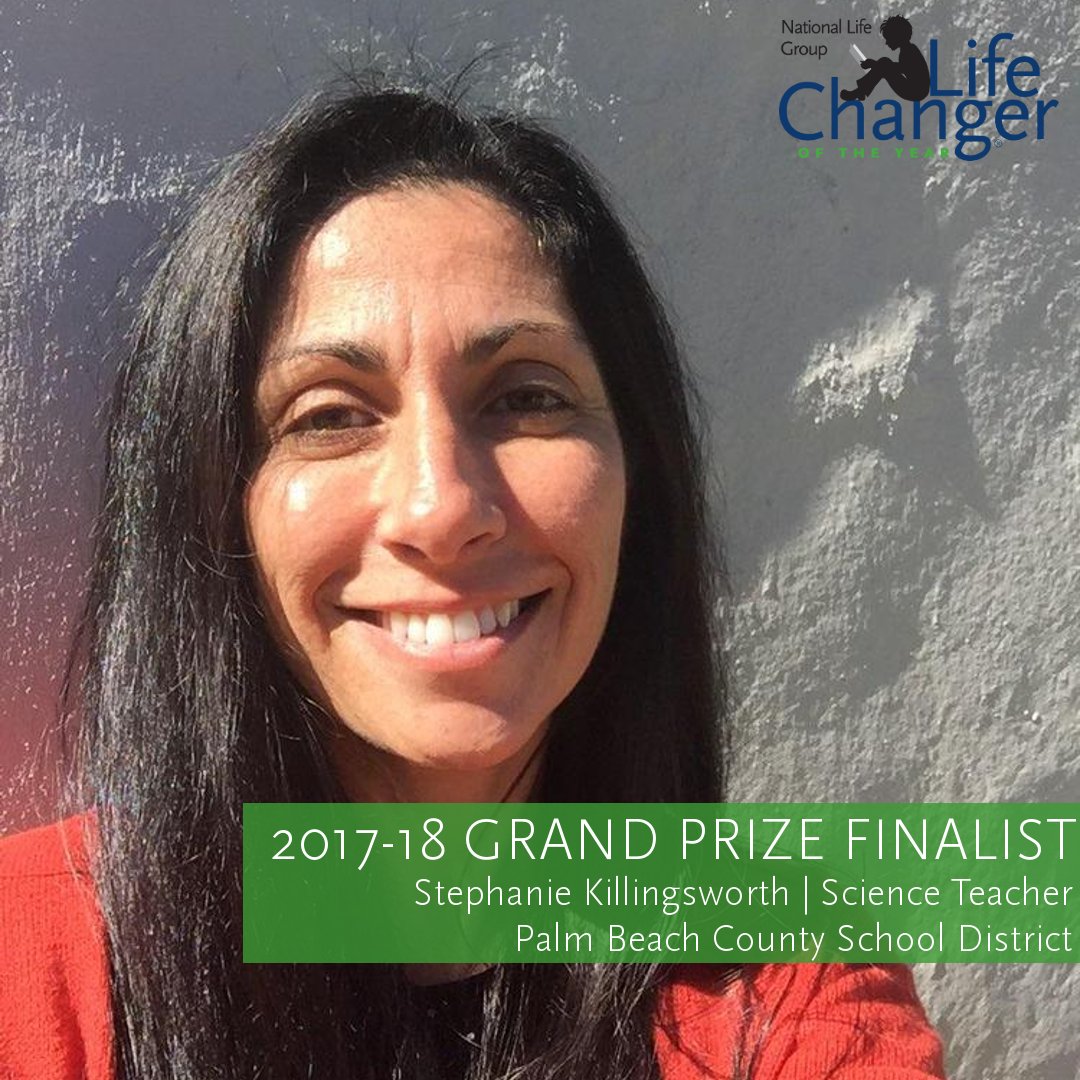 NLGroup_LCOY's tweet photo. Congratulations to Stephanie Killingsworth from @pbcsd, our third #LCOY Grand Prize Finalist! She has provided her students with amazing experiences, from creating clean water solutions for India to cleaning up Florida's beaches. https://t.co/GIr99jZtXa https://t.co/Mq8hmkmwdc