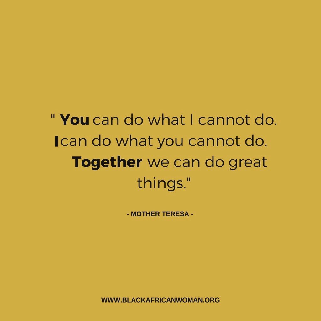 TheBAWLife's tweet photo. There is strength in our diversity.
#MondayMotivation
#togetherwecandomore #teamwork #diversity #beautyindiversity #motherteresa #motherteresaquote #qotd #quotestoliveby #wisdom #encouragement #beautyindifference #motivation #motivationalmonday #motivationalquote https://t.co/6RYGEDSIvV