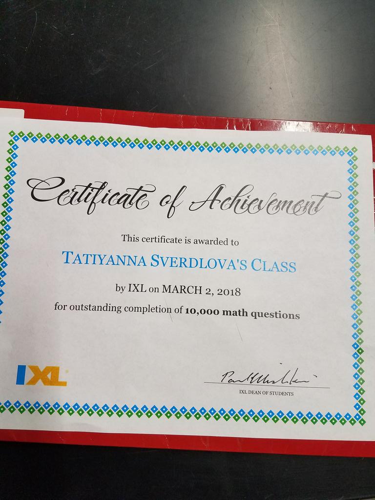 Room 315 is adding up on IXL