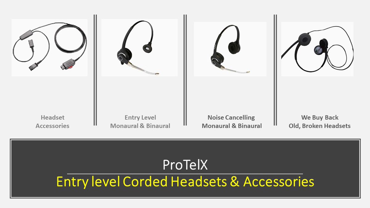 Vitaltelecoms's tweet image. Low cost headsets available now from NB Data. High quality entry level or noise cancelling ProTelX headsets will improve performance &amp;amp; the customer experience. Suitable for all types of office handsets &amp;amp; we do an old headset buy-back! buff.ly/2Fy4HeV #ProTelX #headset