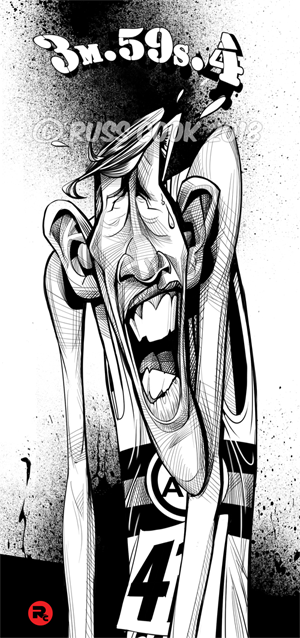 TheRustyCooker's tweet image. RIP Sir Roger. #rogerbannister #4minutemile #heroes #caricature #cartoon #portrait