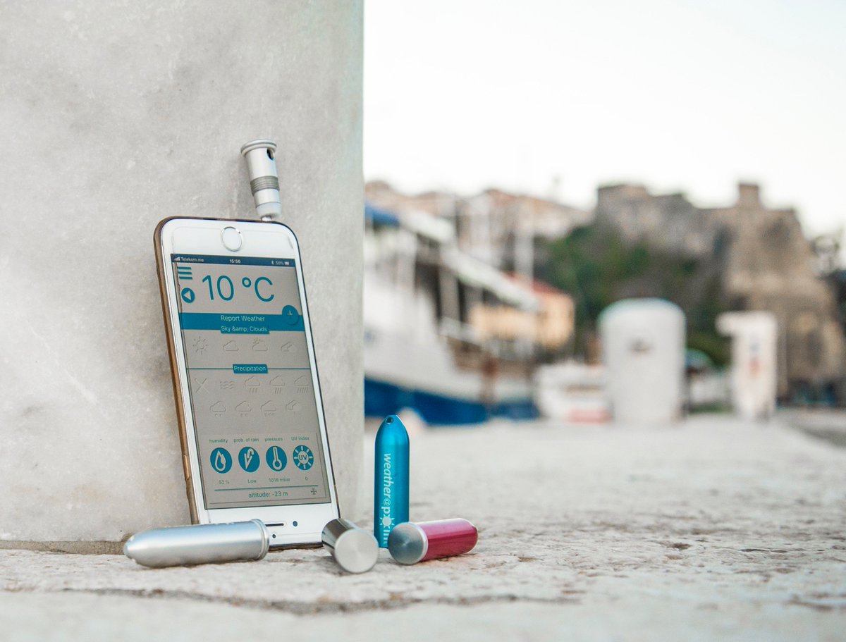WeatherAtPoint's tweet photo. Get your own portable pocket-size weather station!
Support us on indiegogo https://t.co/pWJmSxBofr
WeatherAtPoint -World's smallest weather station
#Innovations #weather #weatherstation #gadgets #tech #Crowdfunding #crowdfund #WeatherAtPoint https://t.co/wpXnZxVpQ0