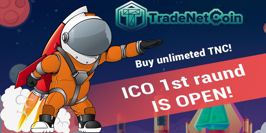 TradeNetCoin's tweet image. 🚀🚀🚀#ICO  1st round  IS OPEN! tradenetcoin.io 🚀🚀🚀
#tokensale #ico #crypto #investnow #invest #cryptocurrency