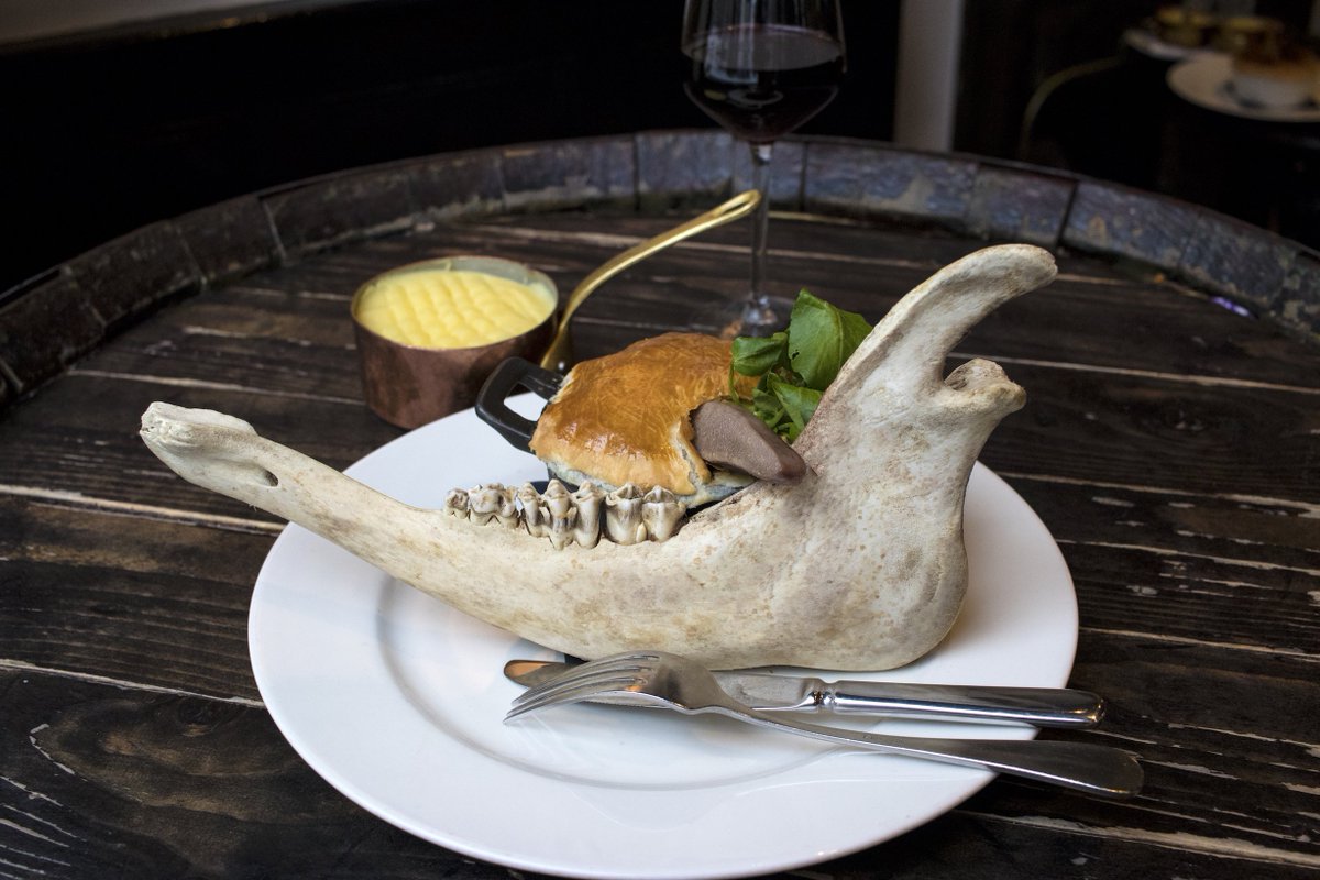 Grab your knife and forks, folks! It's #BritishPieWeek and <a href="/thejuggedhare/">Jugged Hare</a> have this irresistible Cumbrian veal tongue 'n' cheek pie, alongside a Devonshire kid goat shoulder pie and an Iron Age pork neck pie!